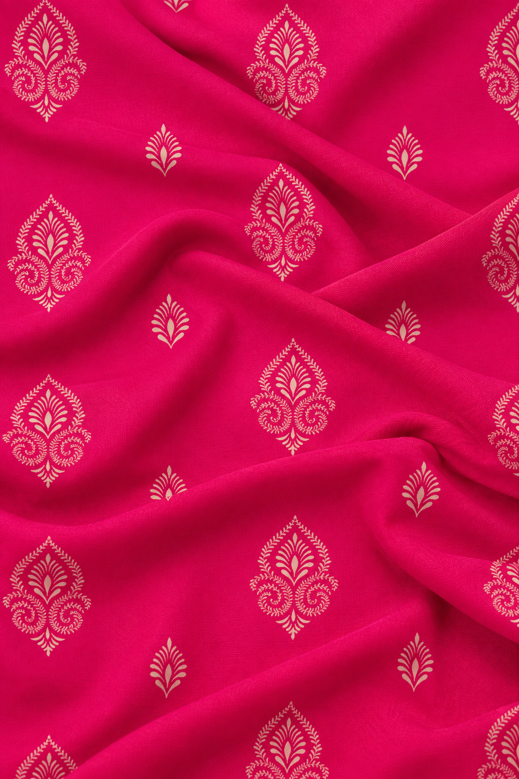 Royal Fuchsia — Printed Khaddar 2-Piece Unstitched Suit