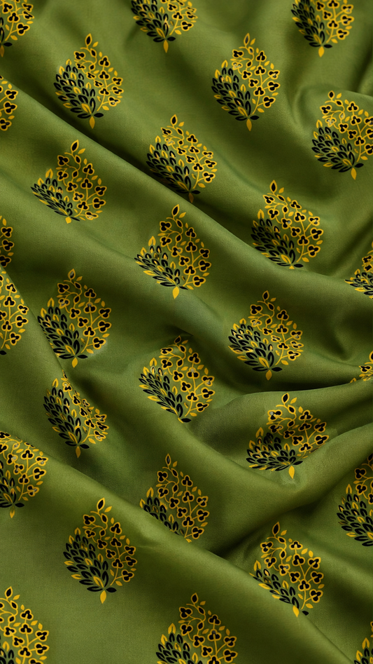 Olive Grace — Printed Khaddar 2-Piece Suit