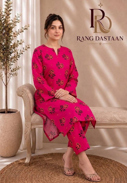 Floral Vine — Printed Khaddar 2-Piece Suit