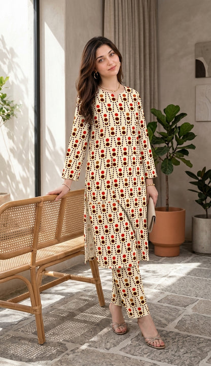 Rustica — Printed Lawn 2-Piece Unstitched Suit
