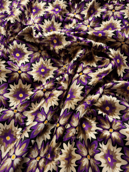 Royal Purple Bloom — Printed Lawn 2-Piece Unstitched Suit