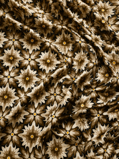 Mocha Bloom — Printed Lawn 2-Piece Unstitched Suit