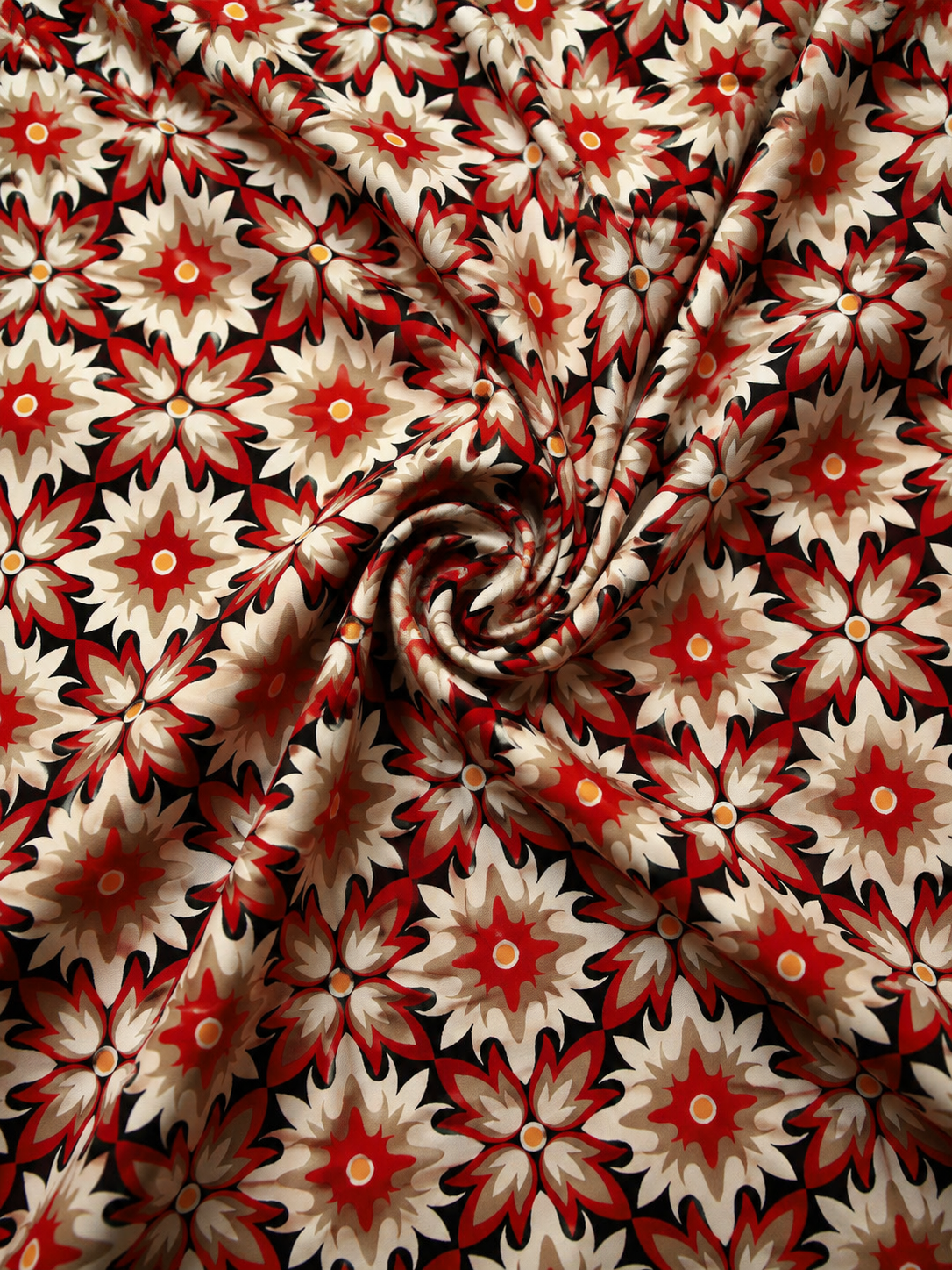 Crimson Bloom — Printed Lawn 2-Piece Unstitched Suit