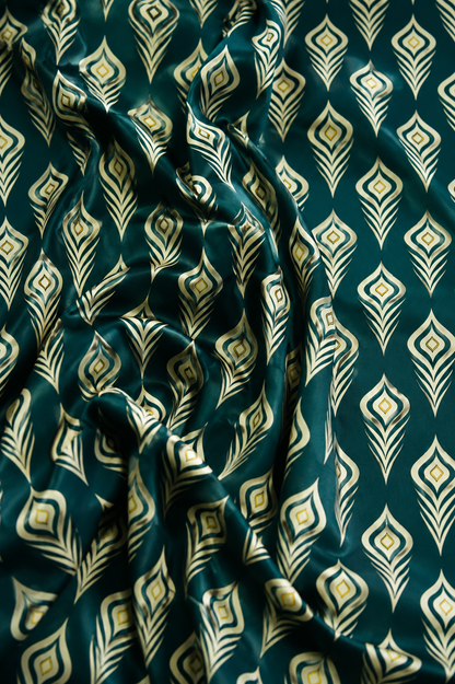 Emerald Teal — Printed Lawn 2-Piece Unstitched Suit