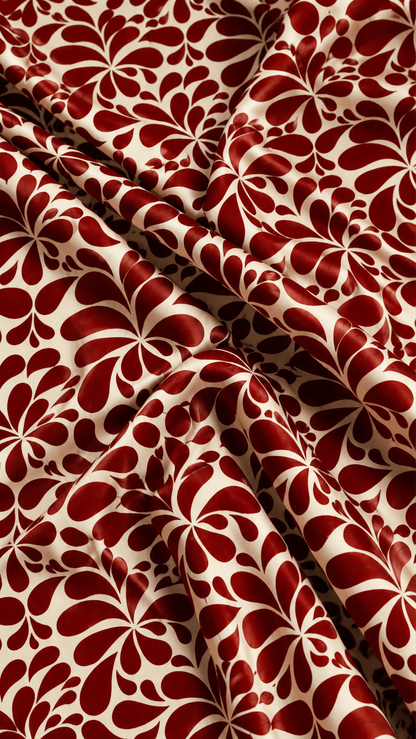 Crimson Bloom — Printed Lawn 2-Piece Unstitched Suit