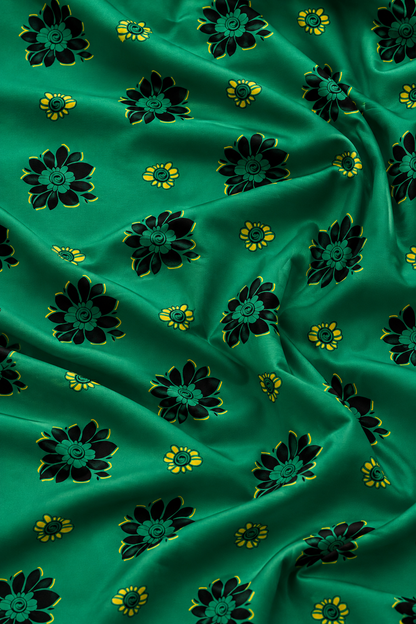 Emerald Bloom — Printed Khaddar 2-Piece Unstitched Suit