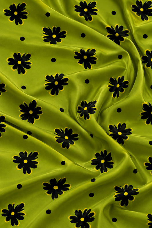 Lime Noir — Printed Khaddar 2-Piece Unstitched Suit