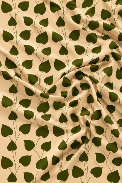 Olive Vine — Printed Khaddar 2-Piece Unstitched Suit