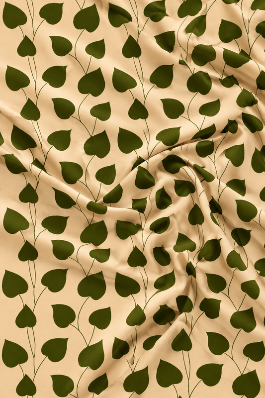 Olive Vine — Printed Khaddar 2-Piece Unstitched Suit