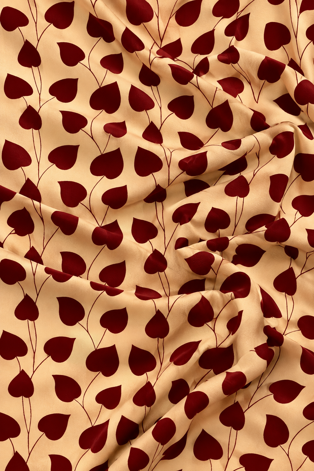Burgundy Vine — Printed Khaddar 2-Piece Unstitched Suit