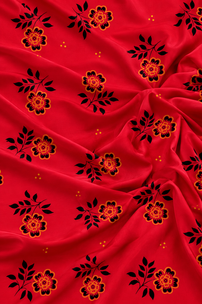 Ruby Bloom — Printed Khaddar 2-Piece Unstitched Suit