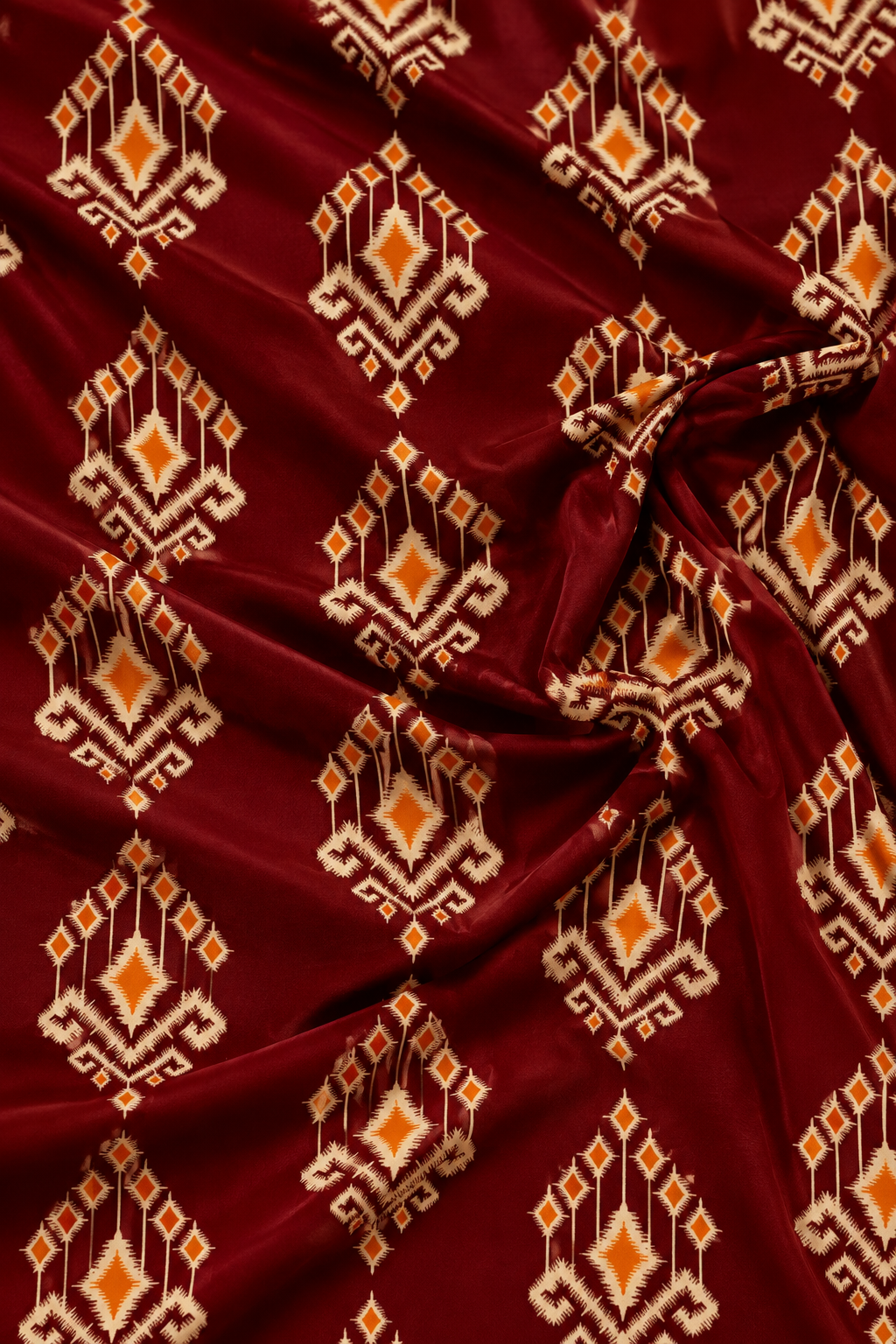 Maroon Heritage — Printed Khaddar 2-Piece Unstitched Suit