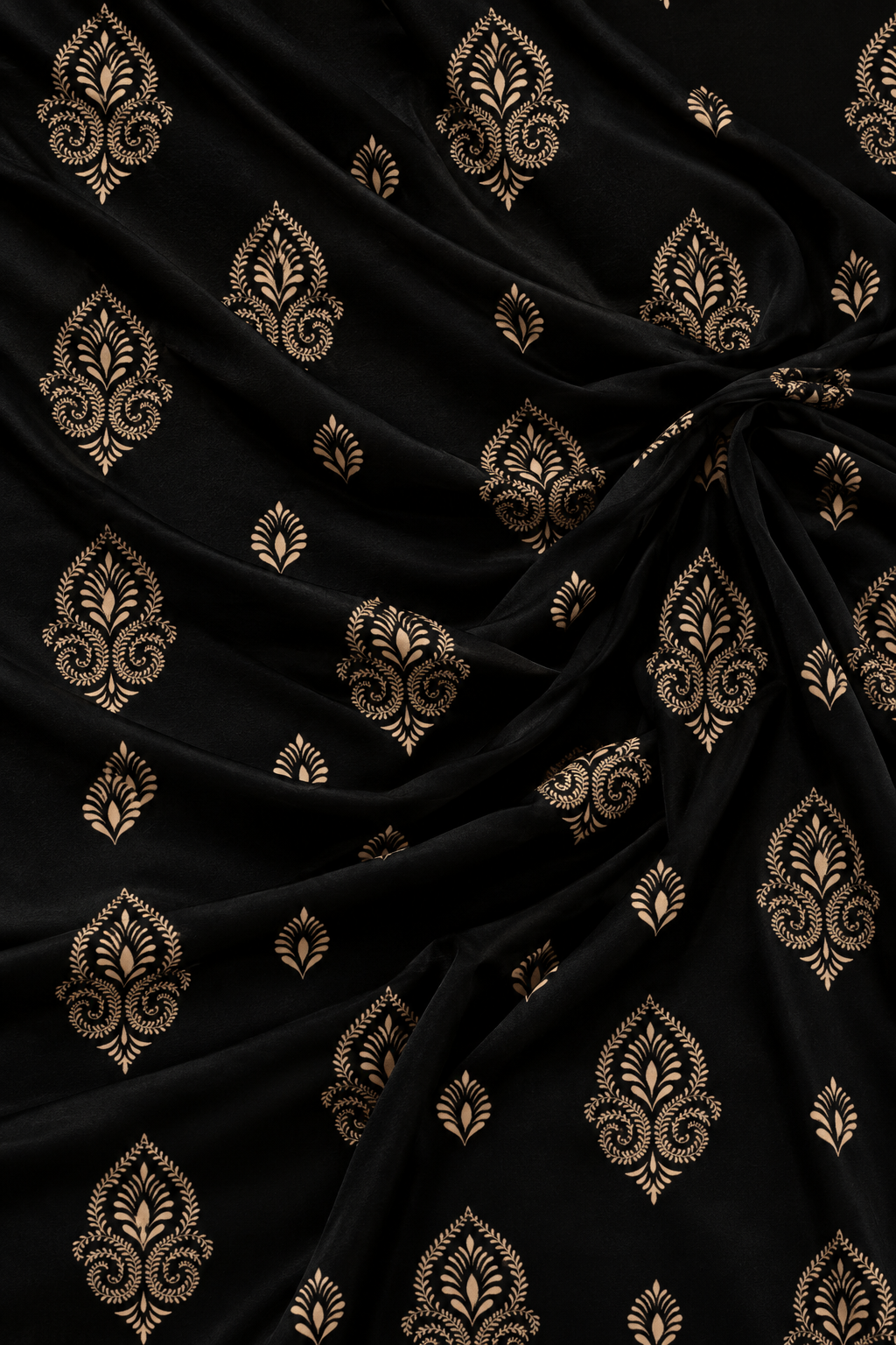 Midnight Bloom — Printed Khaddar 2-Piece Unstitched Suit