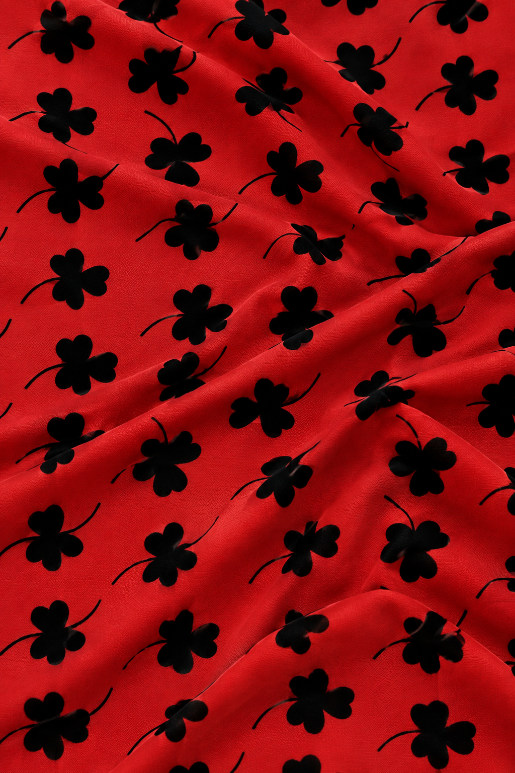 Crimson Bloom — Printed Khaddar 2-Piece Unstitched Suit