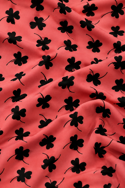 Coral Blossom — Printed Khaddar 2-Piece Unstitched Suit