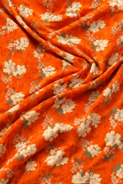 Orange Blossom — Printed Khaddar 2-Piece Unstitched Suit