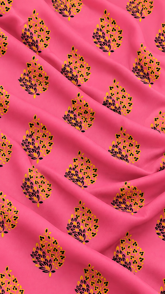 Blush Motif — Printed Khaddar 2-Piece Suit