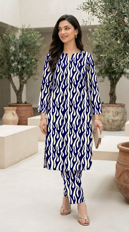 Royal Flame — Printed Lawn 2-Piece Unstitched Suit