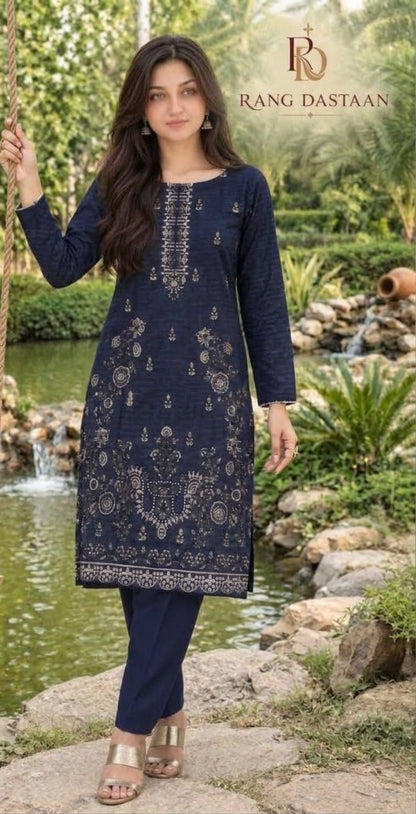 CRYSTAL DHANAK HEAVY EMBROIDERED 3PC SUIT