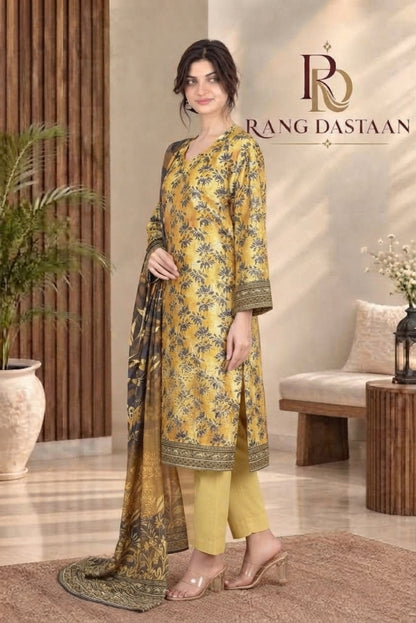3 PIECE - EMBROIDERED DHANAK SUIT