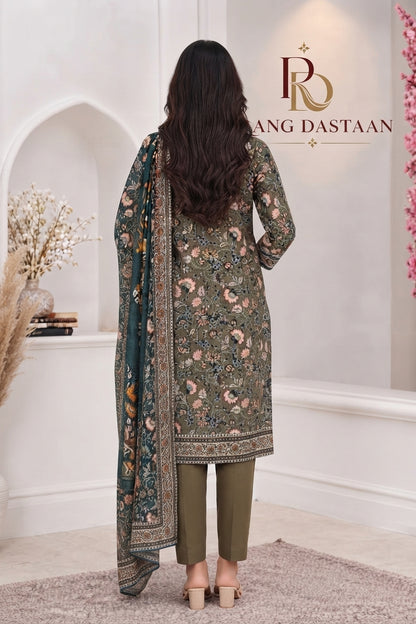 3 PIECE - EMBROIDERED LIGHT KHADDAR SUIT
