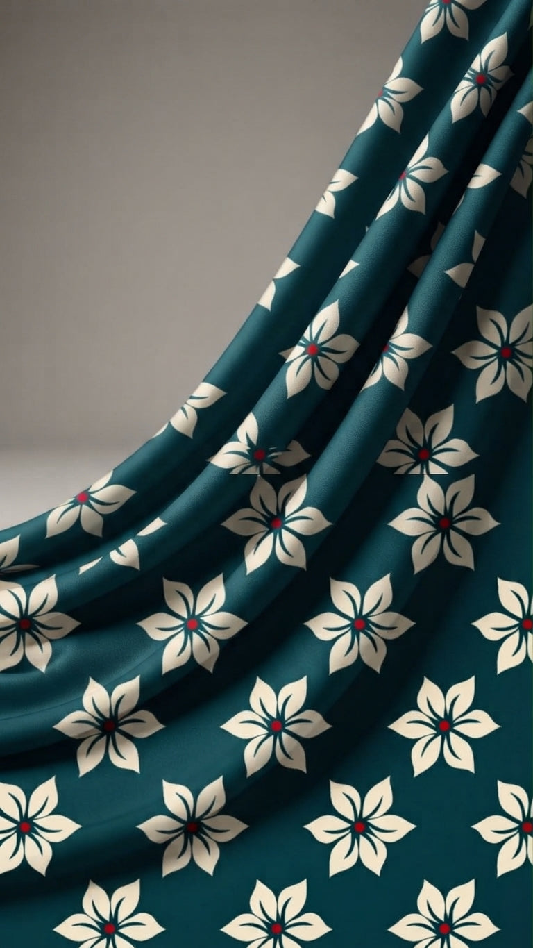 Teal Petal — Printed Lawn 2-Piece Suit
