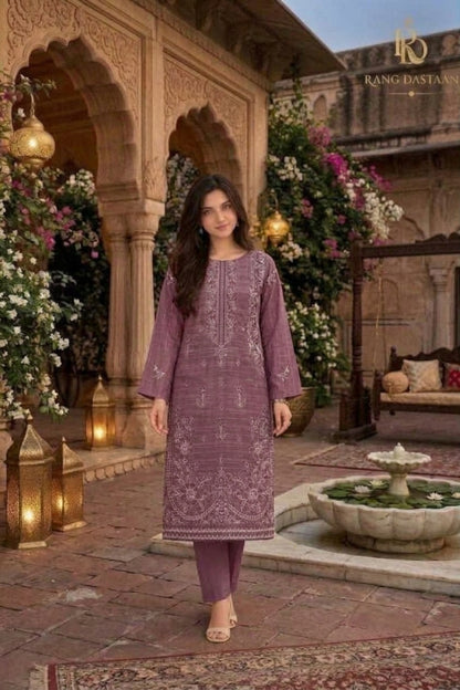 CRYSTAL DHANAK HEAVY EMBROIDERED 3PC SUIT