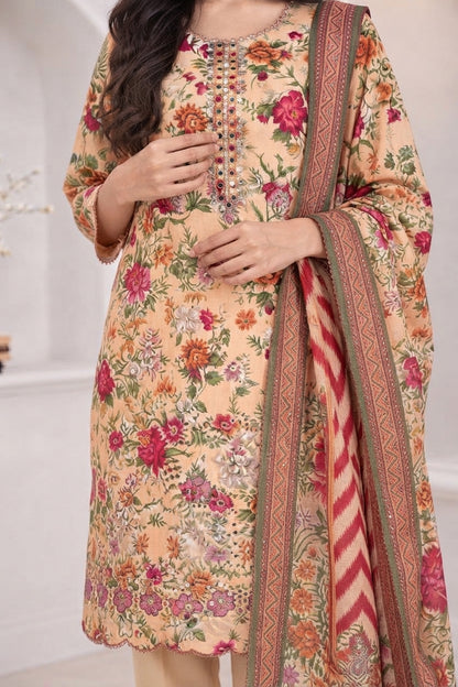 3 PIECE - EMBROIDERED LIGHT KHADDAR SUIT
