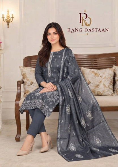 CRYSTAL DHANAK HEAVY EMBROIDERED 3PC SUIT