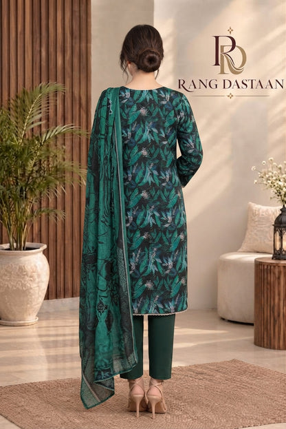 3 PIECE - EMBROIDERED DHANAK SUIT