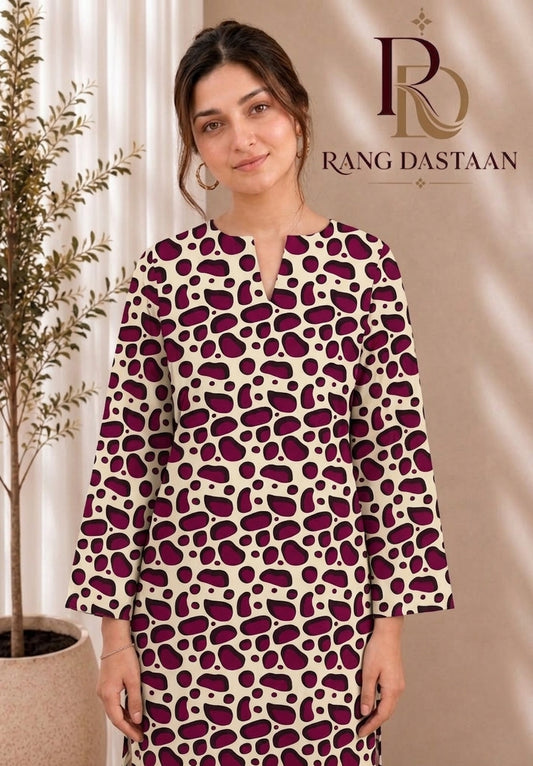 Berry Pebble — Printed Lawn 2-Piece Suit