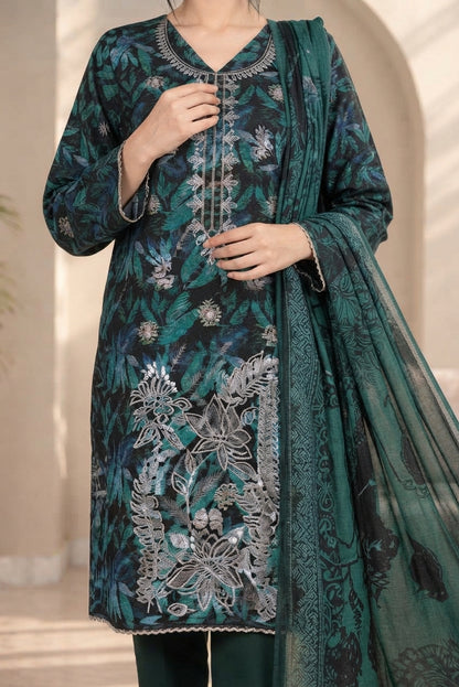 3 PIECE - EMBROIDERED DHANAK SUIT