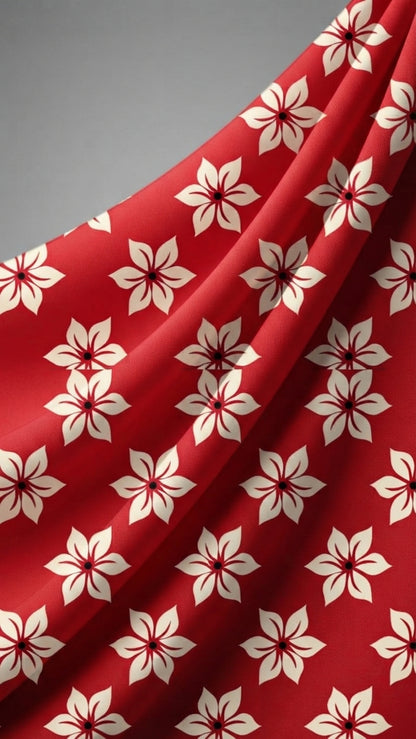 Crimson Bloom — Printed Lawn 2-Piece Suit