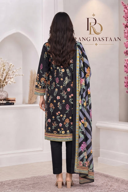 3 PIECE - EMBROIDERED LIGHT KHADDAR SUIT