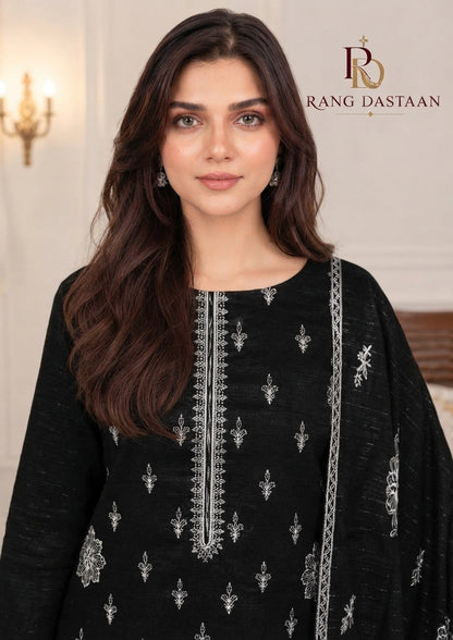 CRYSTAL DHANAK HEAVY EMBROIDERED 3PC SUIT