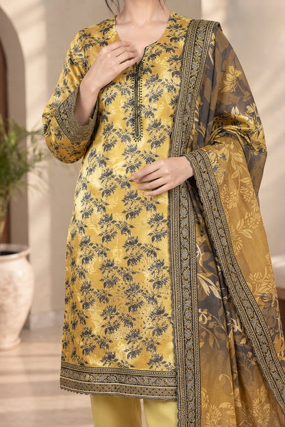 3 PIECE - EMBROIDERED DHANAK SUIT