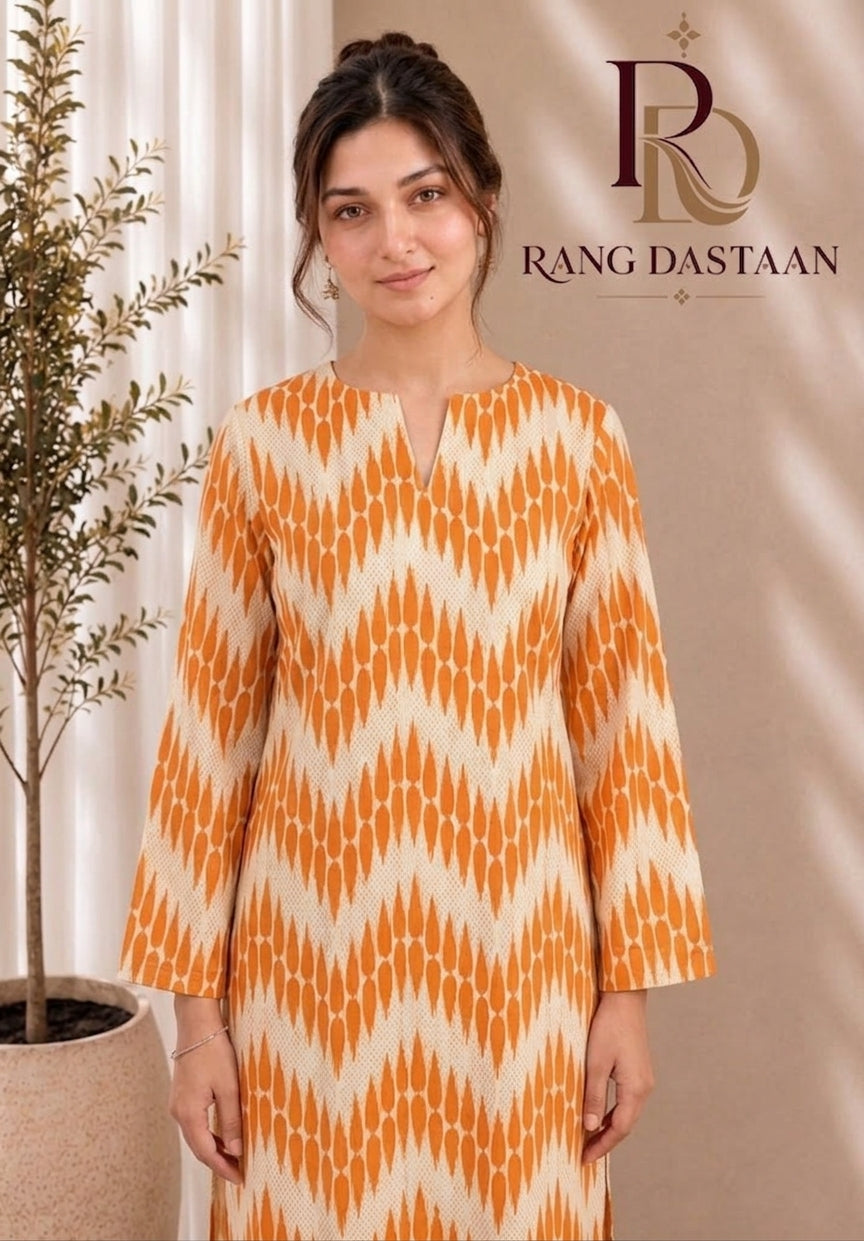 Amber Wave — Printed Lawn 2-Piece Suit