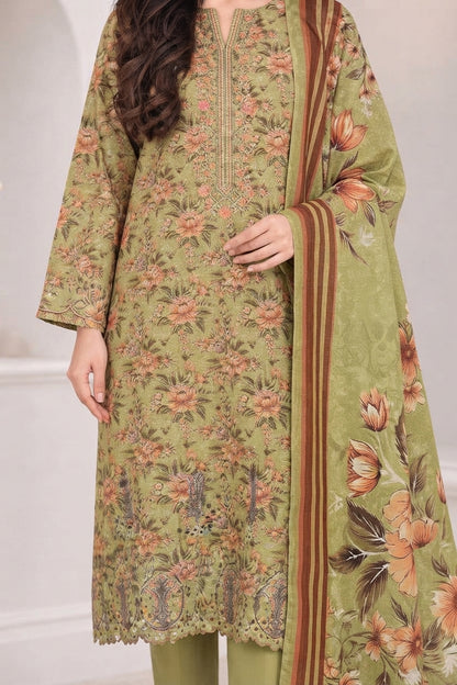 3 PIECE - EMBROIDERED LIGHT KHADDAR SUIT
