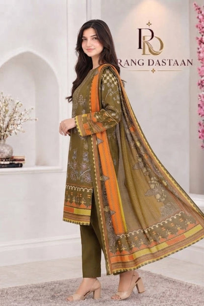 3 PIECE - EMBROIDERED LIGHT KHADDAR SUIT