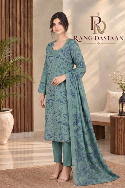 3 PIECE - EMBROIDERED DHANAK SUIT