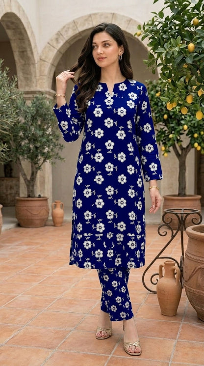 Royal Sapphire — Printed Lawn 2-Piece Suit