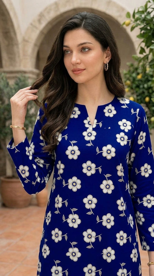 Royal Sapphire — Printed Lawn 2-Piece Suit