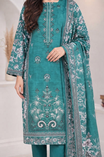 3 PIECE - EMBROIDERED LIGHT KHADDAR SUIT