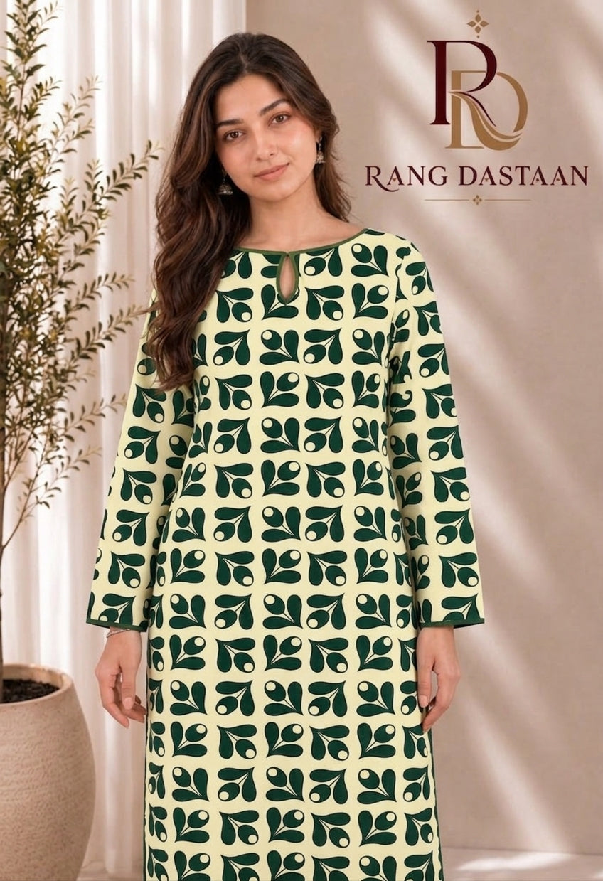 Emerald Leaf — Printed Lawn 2-Piece Suit