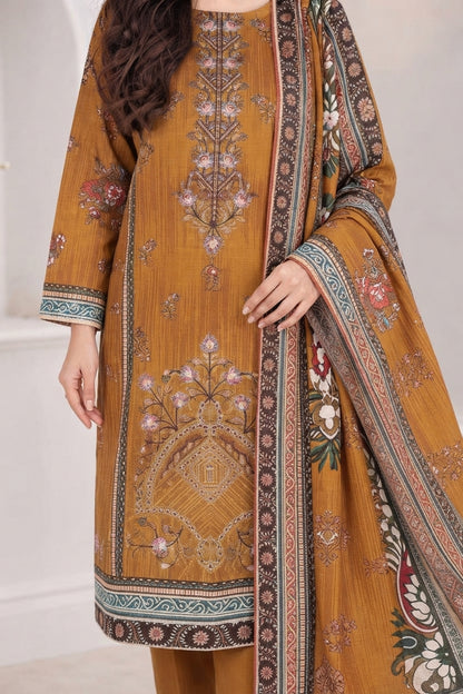 3 PIECE - EMBROIDERED LIGHT KHADDAR SUIT