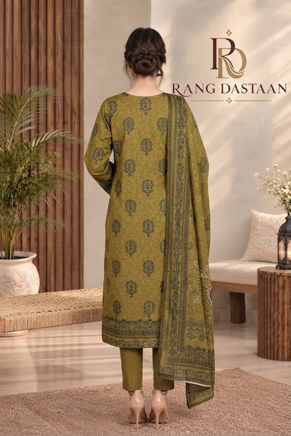 3 PIECE - EMBROIDERED DHANAK SUIT